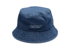 Bøttehatt i myk jeans tekstil