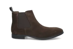 Chelseaboot i semsket skinn