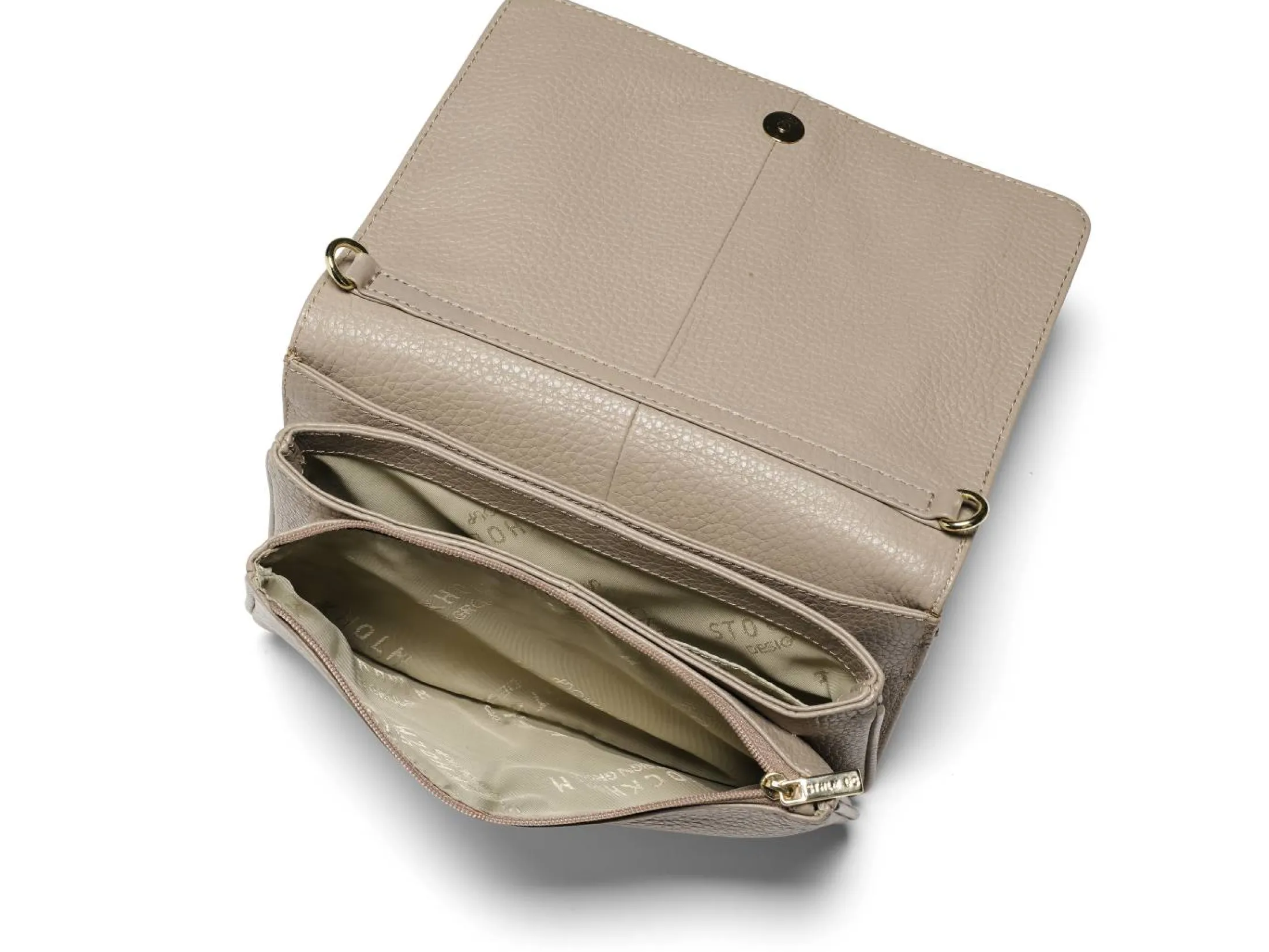 Clutch veske i skinn