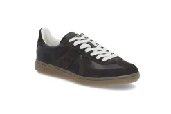 Cupsole sneaker i skinn