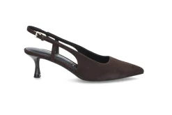 Elegant semsket slingback med gelsåle