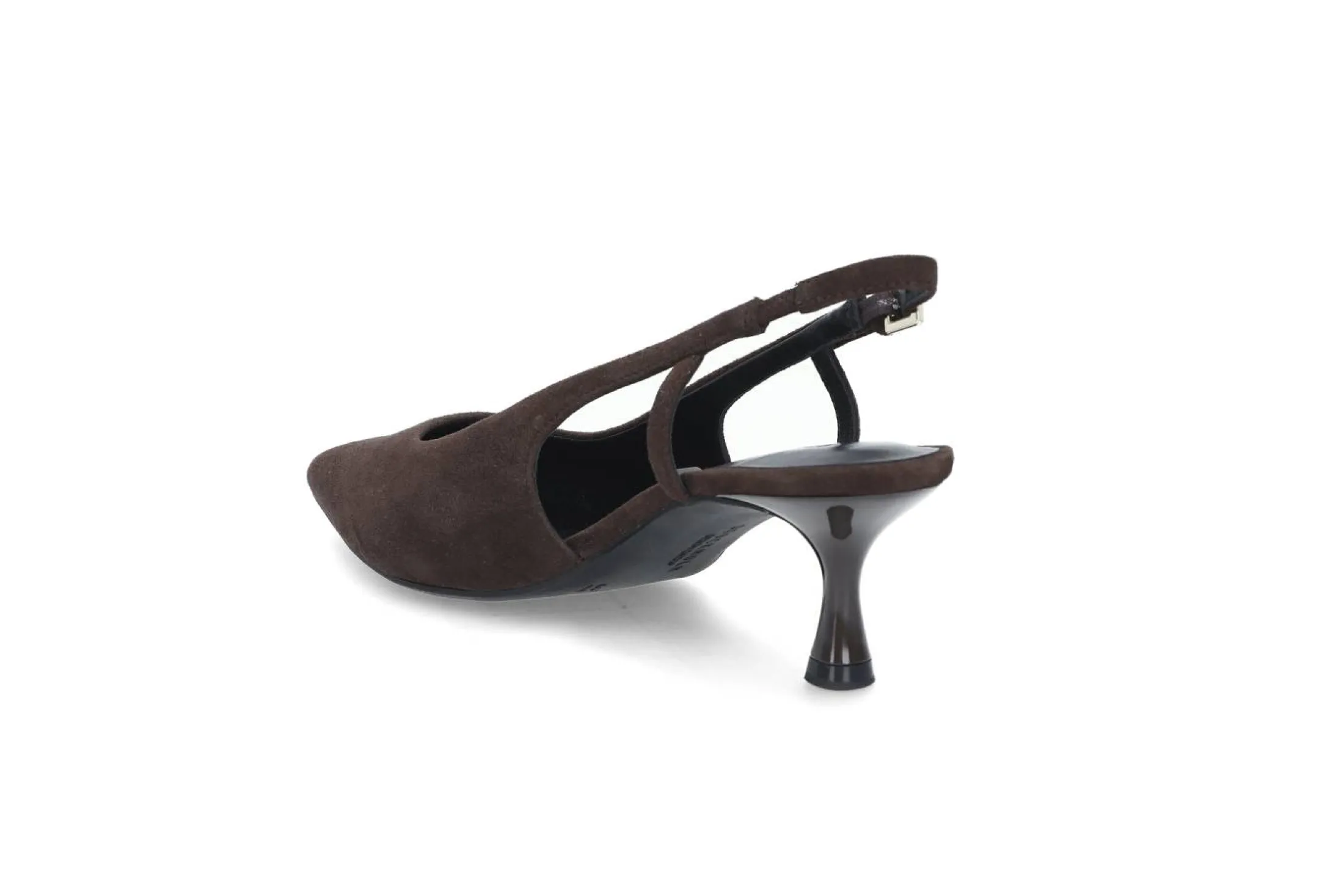 Elegant semsket slingback med gelsåle