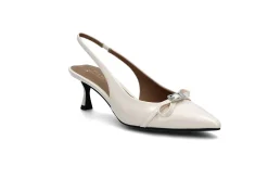 Elegant slingback pumps m/gel & sløyfe