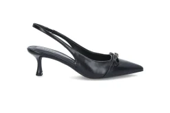 Elegant slingback pumps m/gel & sløyfe