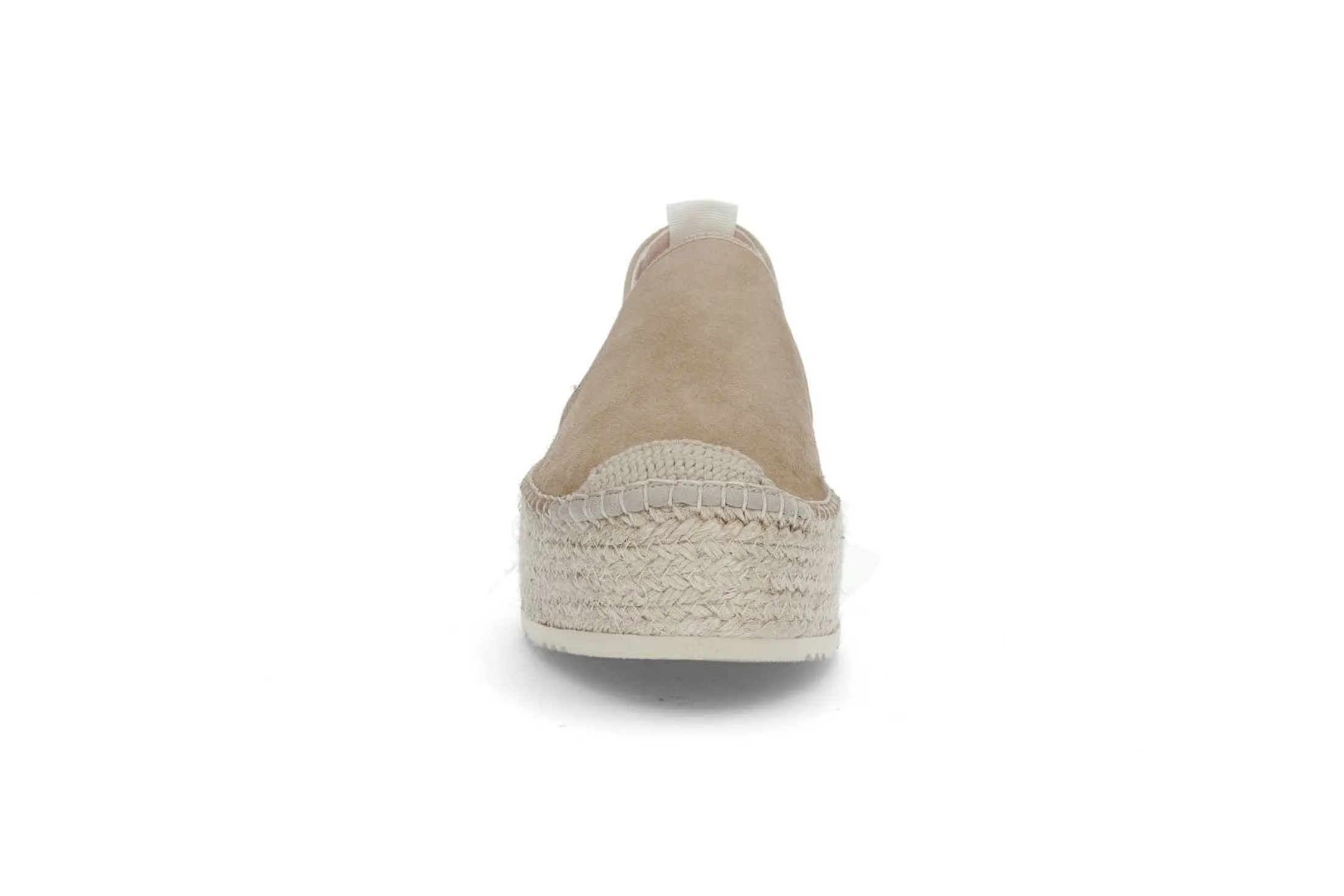 Espadrill i semsket skinn