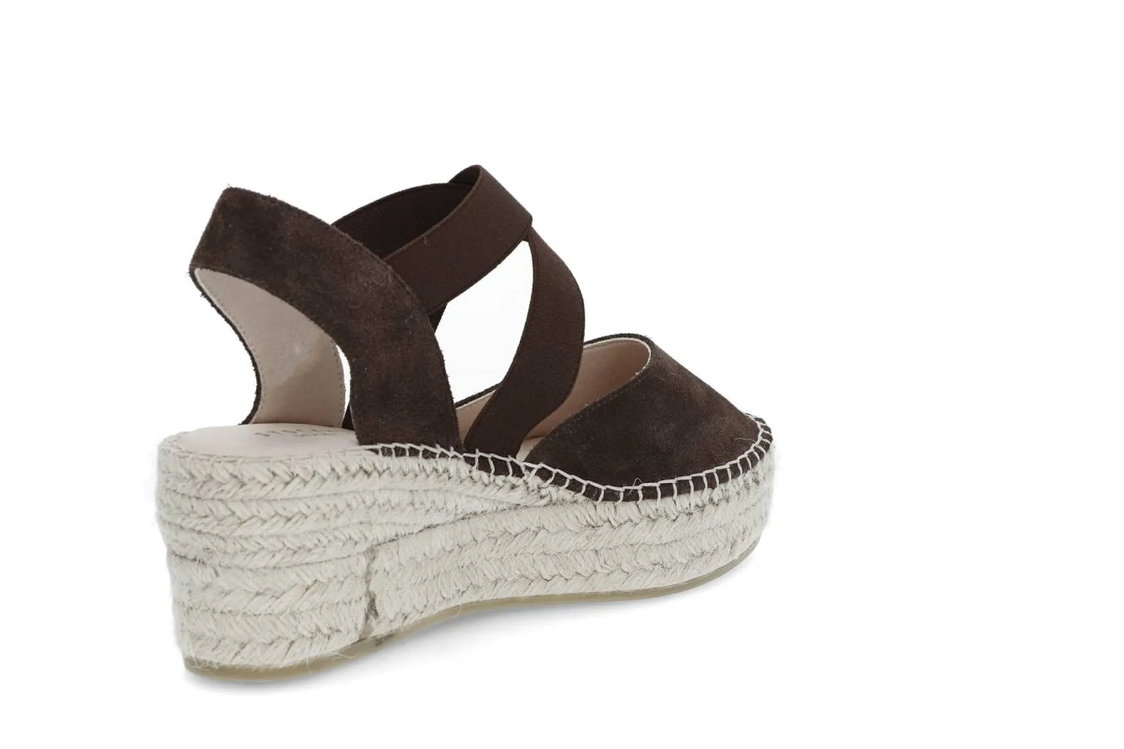 Espadrill i semsket skinn