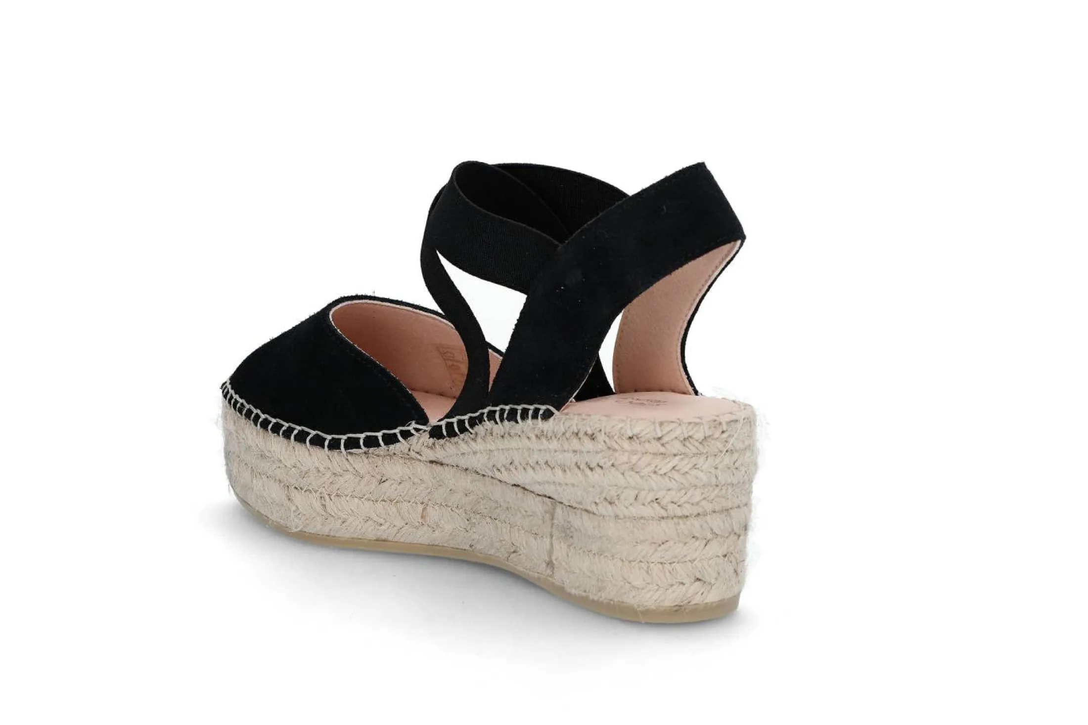 Espadrill i semsket skinn
