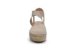 Espadrill i semsket skinn