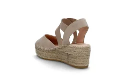 Espadrill i semsket skinn