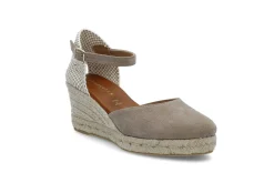 Espadrill i semsket skinn