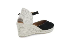 Espadrill i semsket skinn