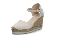 Espadrill i semsket skinn