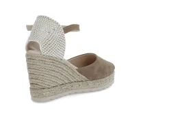 Espadrill i semsket skinn