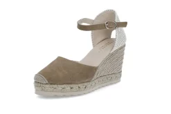 Espadrill i semsket skinn