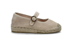 Espadrill i semsket skinn