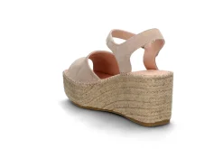 Espadrill i semsket skinn