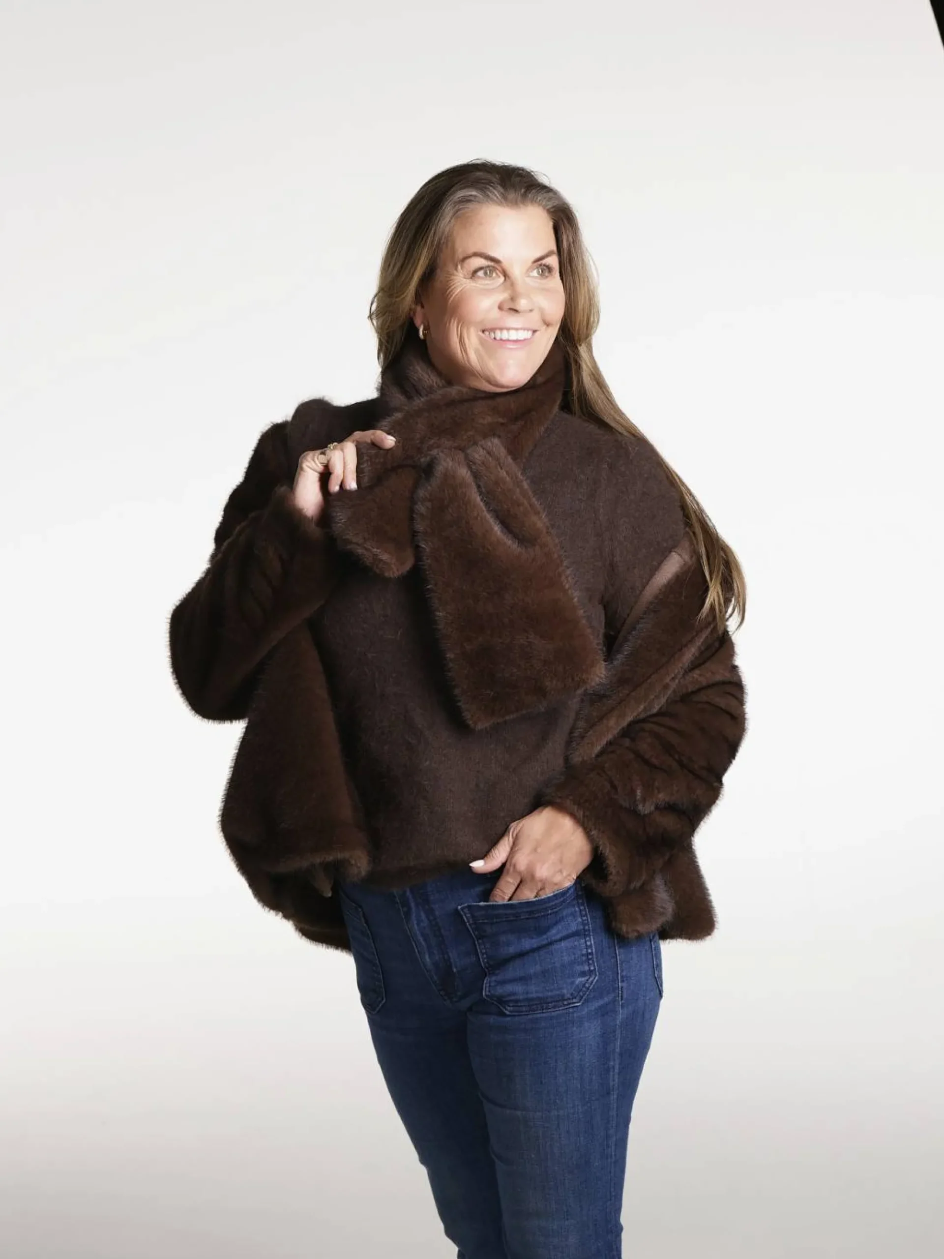 Exclusive fuskepels skjerf Sonja