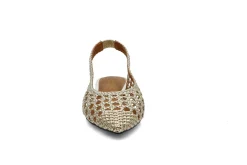 Interlace slingback pumps