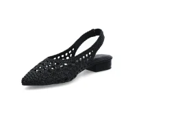 Interlace slingback pumps