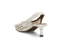 Interlace slingback pumps