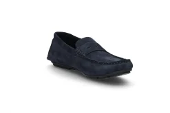 Loafer i semsket skinn