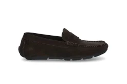 Loafer i semsket skinn