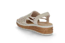 RIEKER 6781 Beige-Silber/Cl