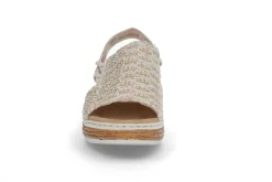 RIEKER 6781 Beige-Silber/Cl