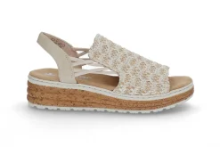 RIEKER 6781 Beige-Silber/Cl