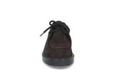 Semsket moc-toe snøresko
