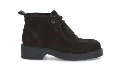 Semsket moc-toe støvlett