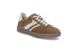 Semsket sneakers med pels