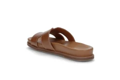 Slip-in sandal i skinn