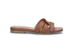 Slip-in skinnsandal