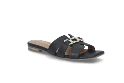 Slip-in skinnsandal