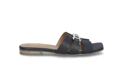 Slip-in skinnsandal