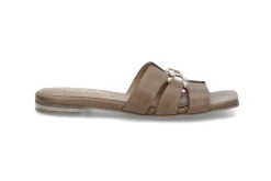 Slip-in skinnsandal