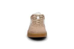 Sneakers i semsket skinn