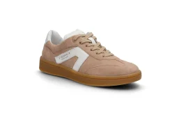 Sneakers i semsket skinn