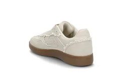 Sporty sneaker med blondedetaljer