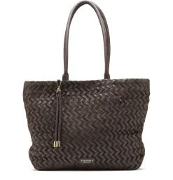 Stilren og elegant flettet skinnveske