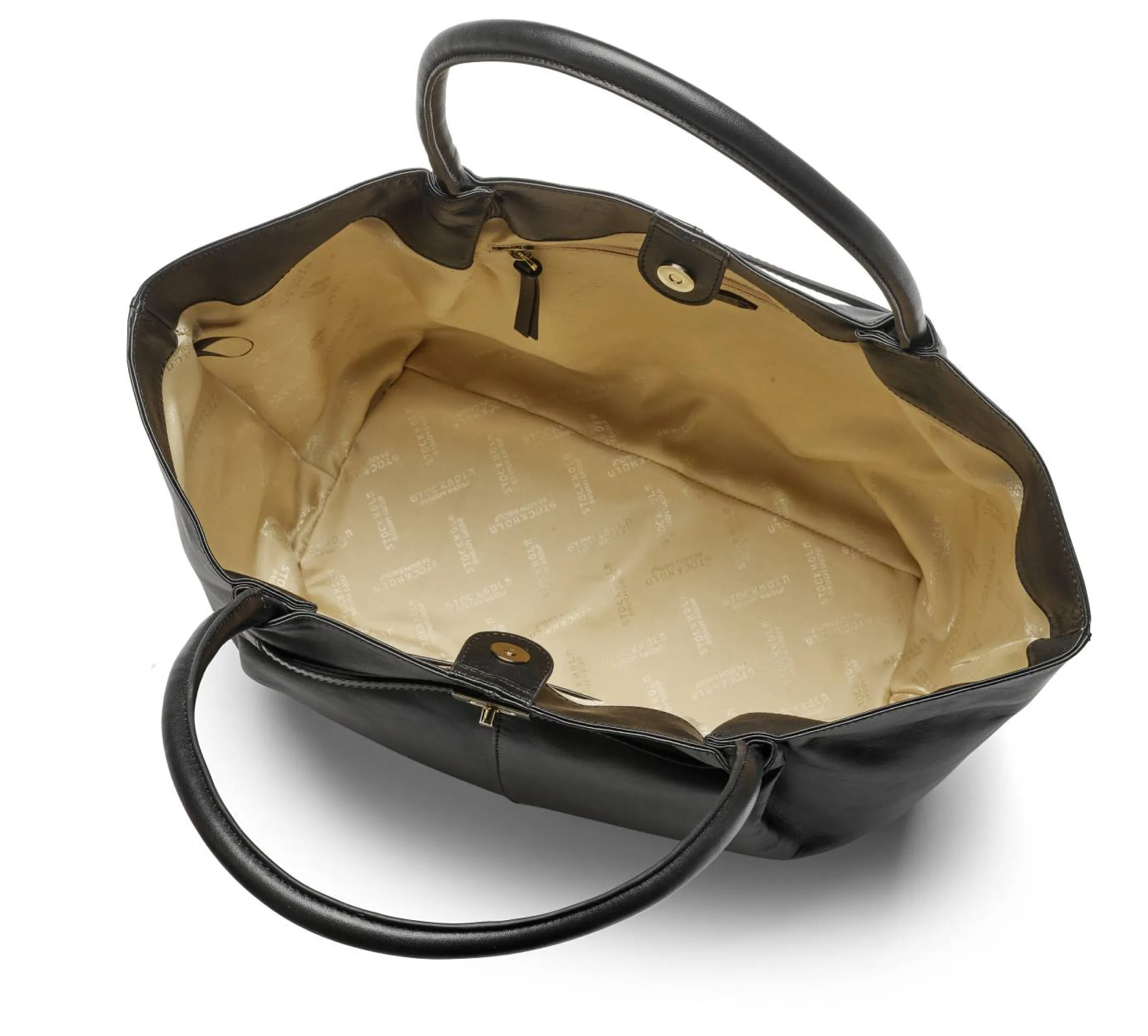 Stilren tote bag i skinn