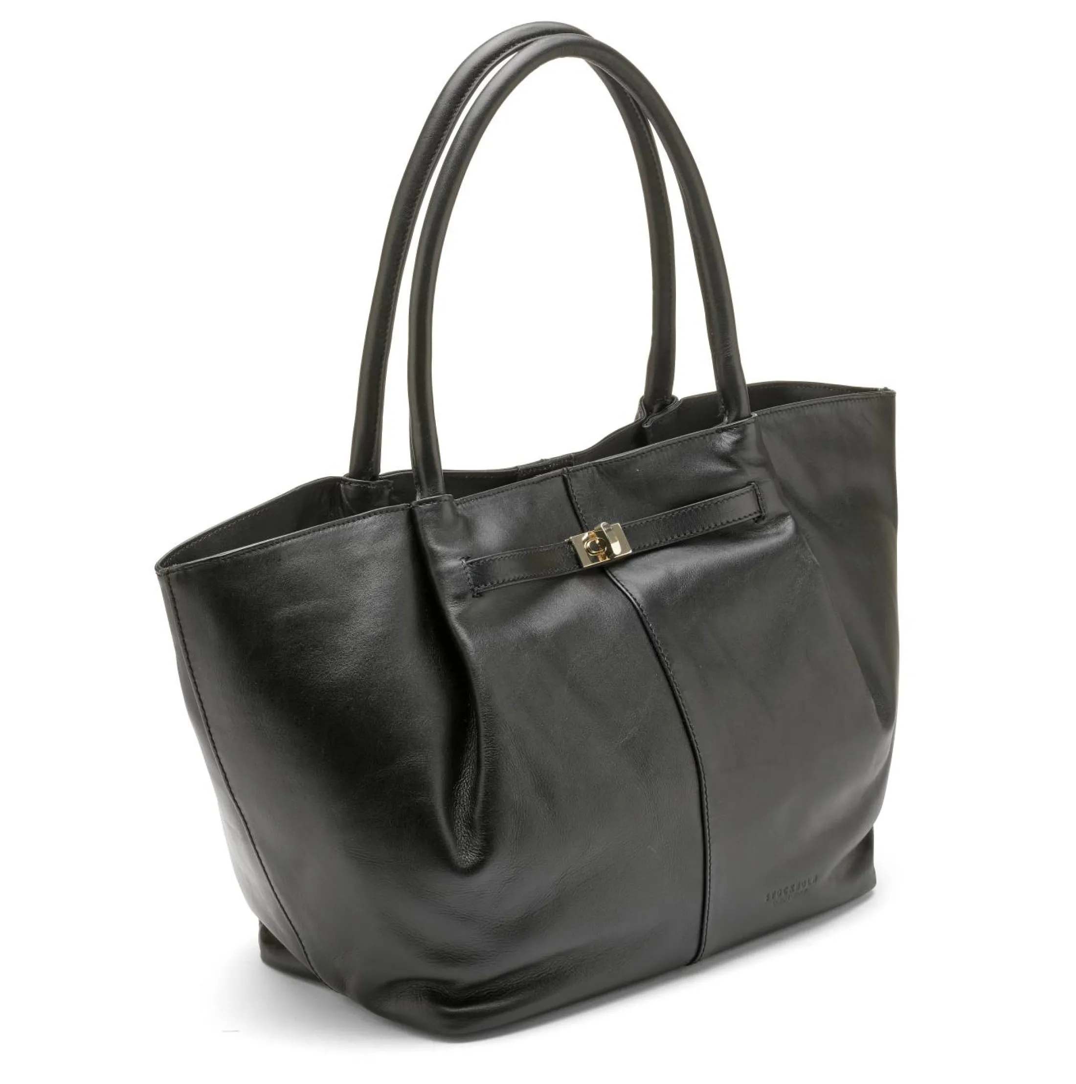 Stilren tote bag i skinn