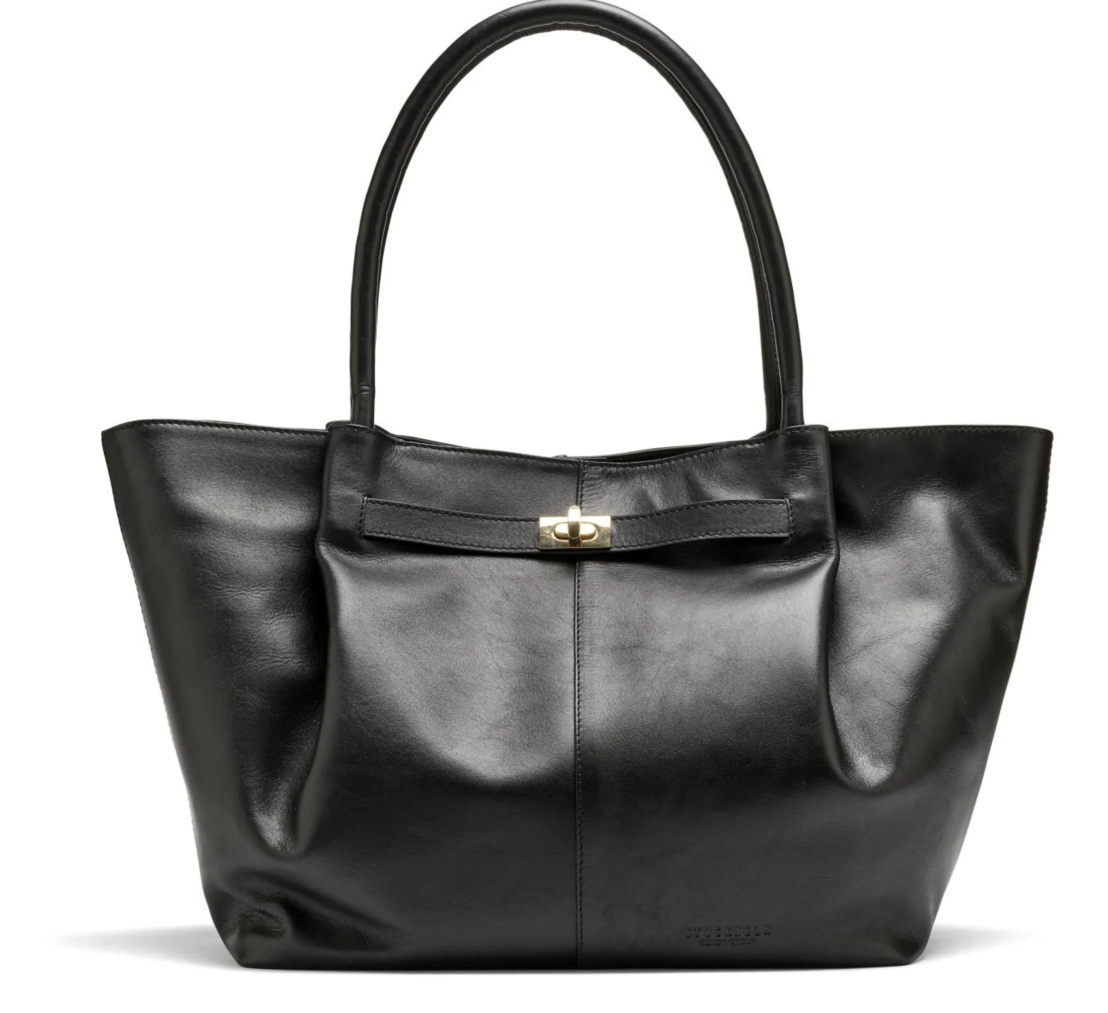 Stilren tote bag i skinn