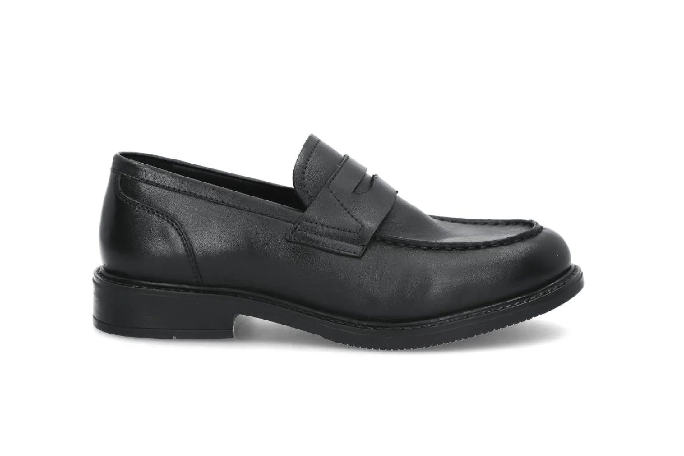 Tidløse loafers i skinn